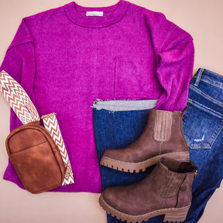 Talking My Language Ribbed Sweater - The Southern Loft
