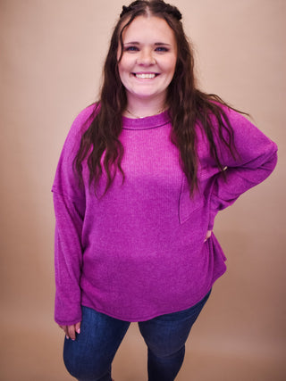 Talking My Language Ribbed Sweater - The Southern Loft