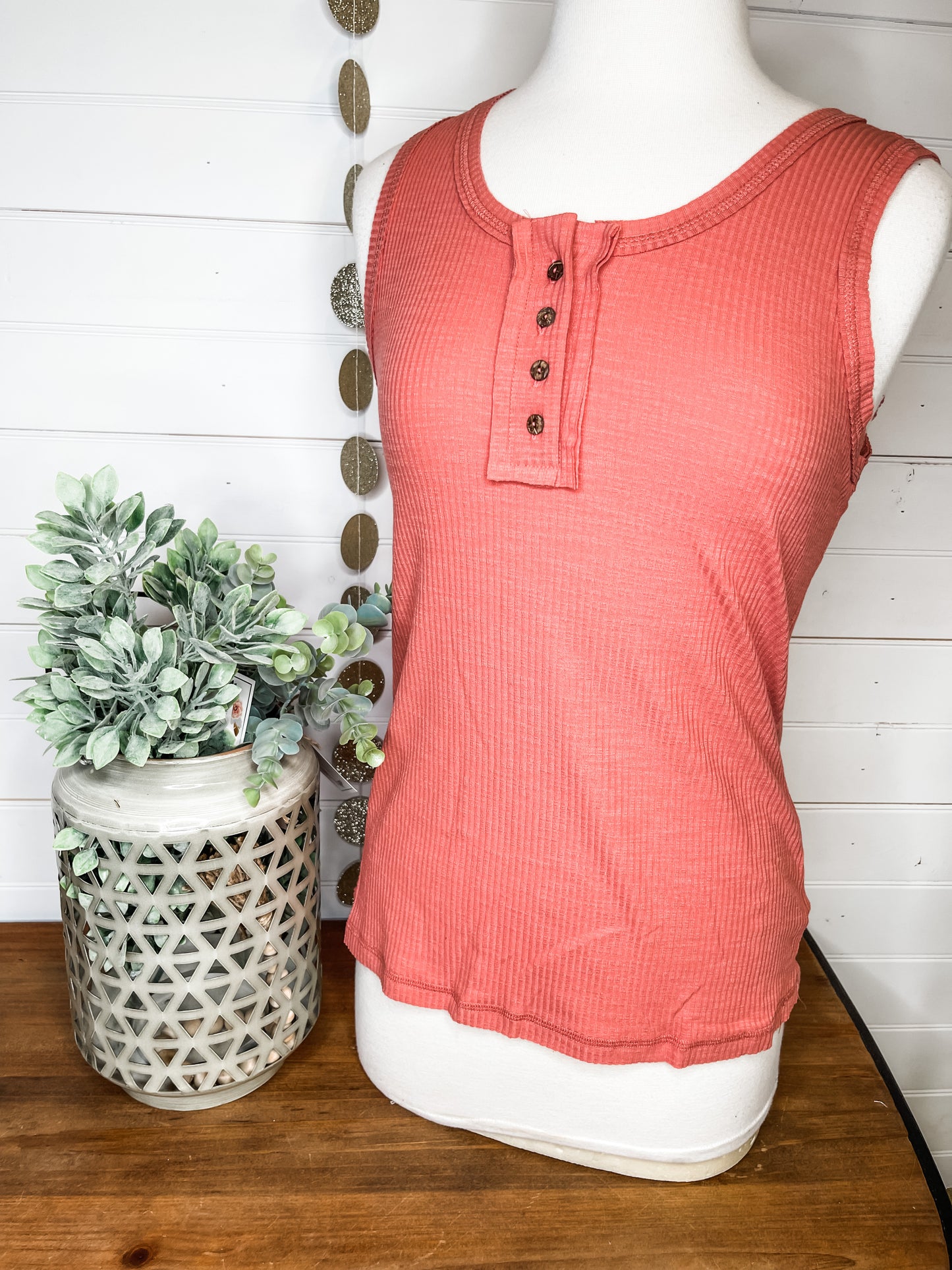 Ribbed Basic Tank Top