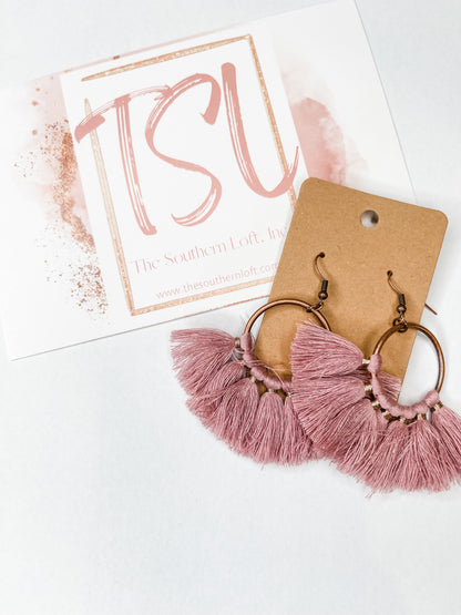 Drop Tassel Earrings