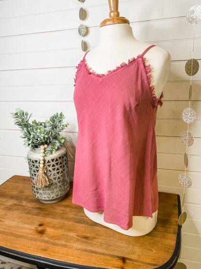 Linen Fray Cami