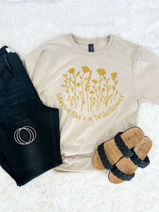 Maybe She's A Wildflower Graphic Tee