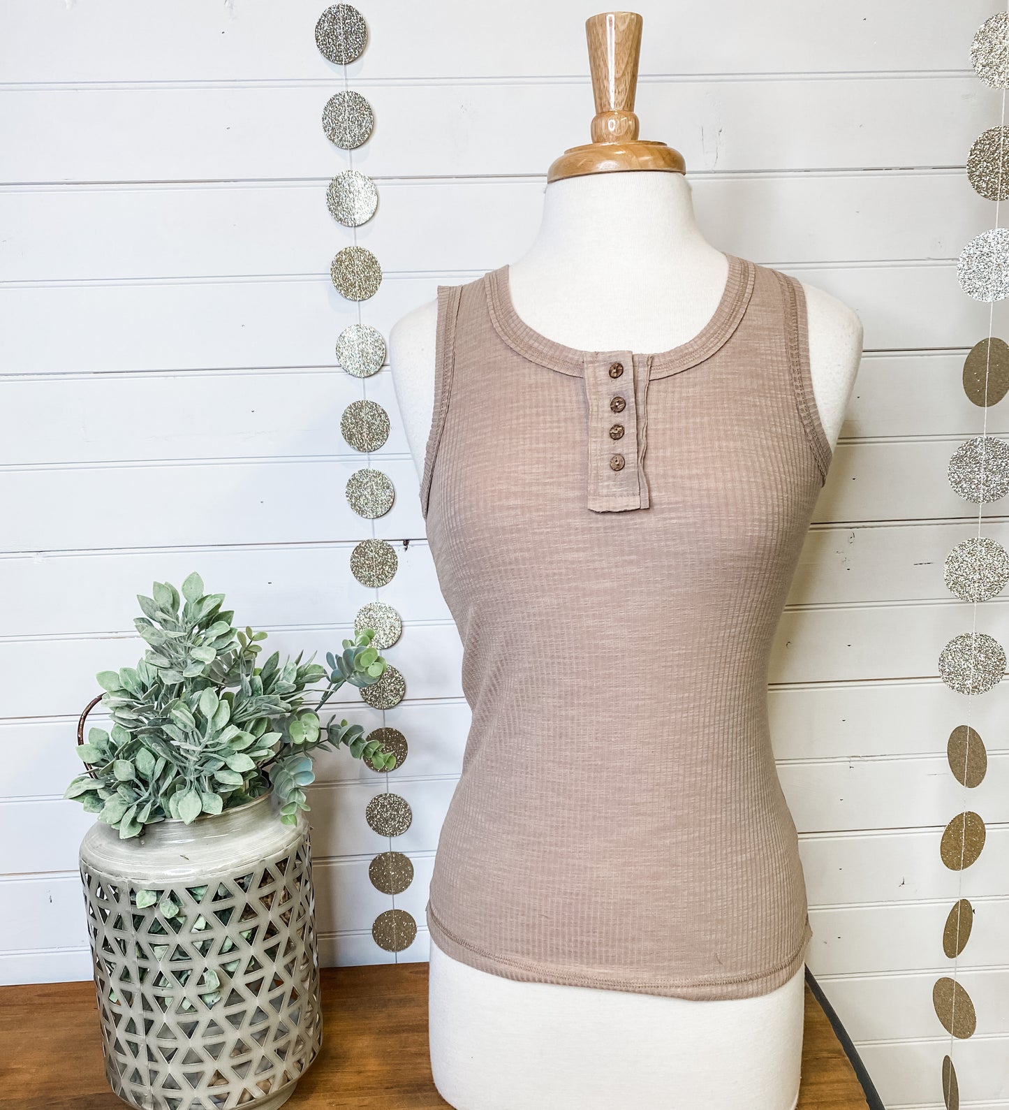 Ribbed Basic Tank Top