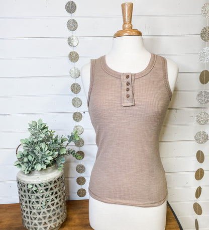 Ribbed Basic Tank Top