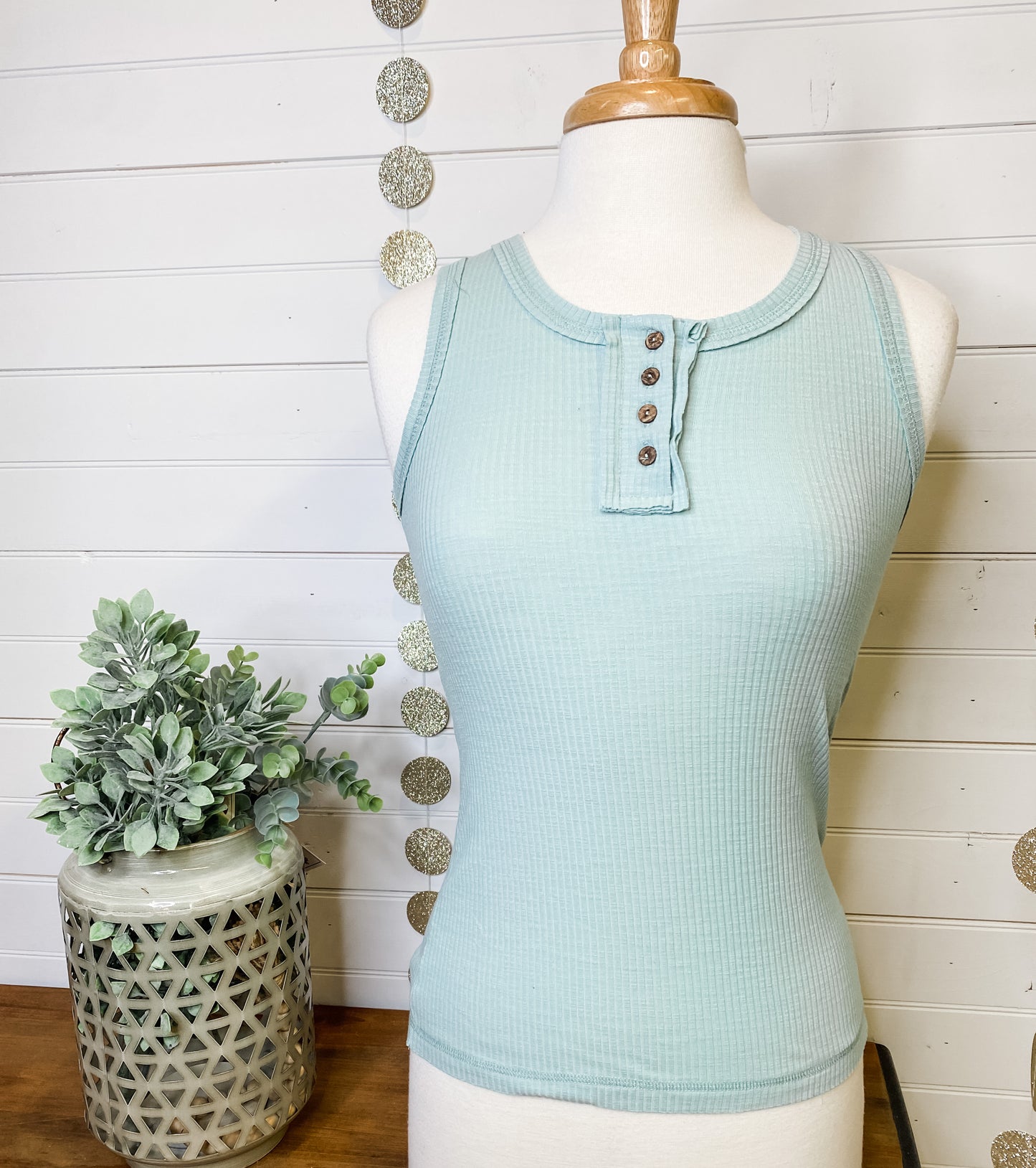 Ribbed Basic Tank Top