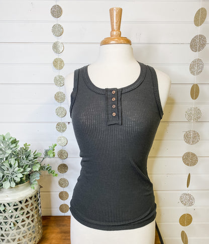 Ribbed Basic Tank Top