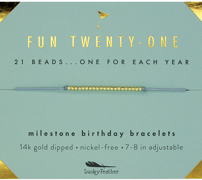 Milestone Birthday Bracelet