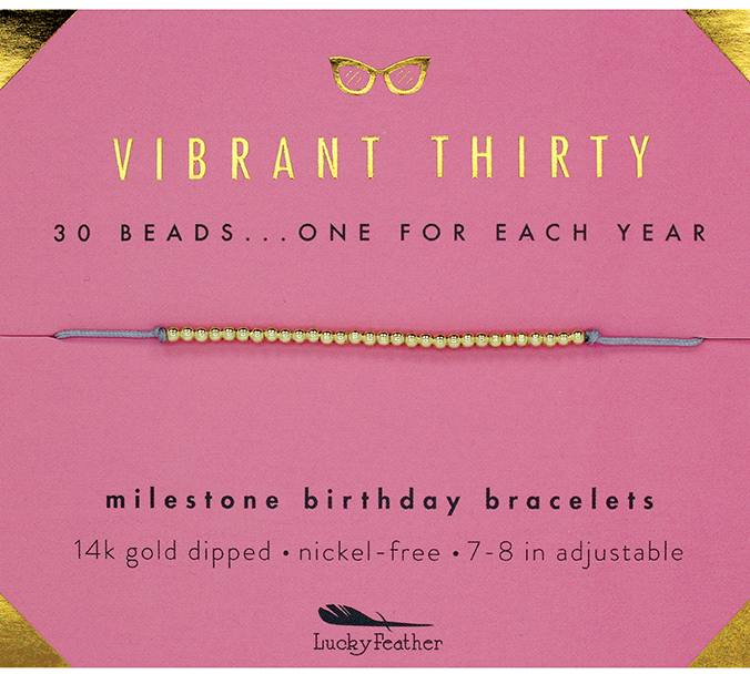 Milestone Birthday Bracelet