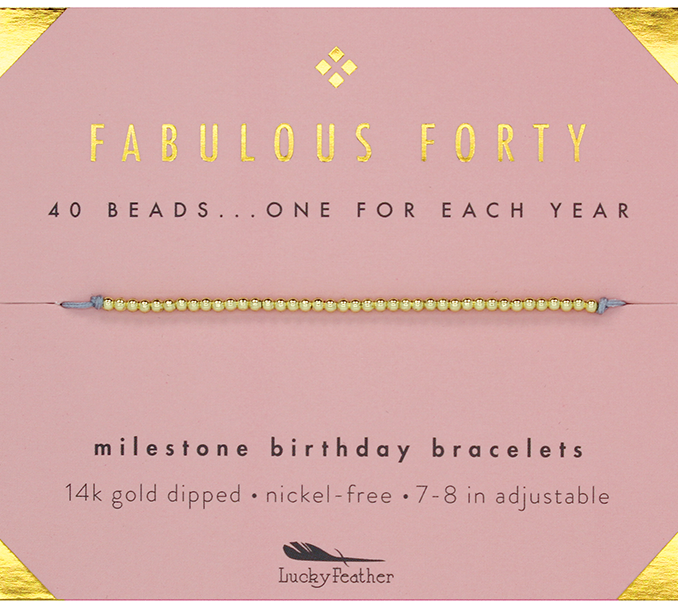 Milestone Birthday Bracelet