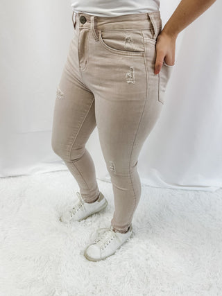 Vintage Peony Vervet Skinny Jeans