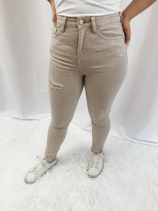 Vintage Peony Vervet Skinny Jeans